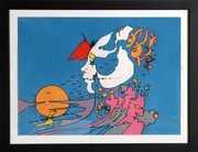 Beautiful Untitled 19 Serigraph, Peter Max - Signed