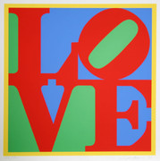 Exciting Robert Indiana, Heliotherapy Love, 1995