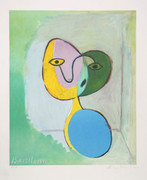 Pablo Picasso Estate Collection Figure (Portrait of Marie Therese Walter) Hand Signed with COA
