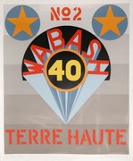 Dynamic Robert Indiana, Wabash 40 - Terre Haute from Decade, 1971