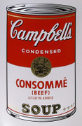 Andy Warhol Campbell Soup Can (Consomme) Sunday B Morning Silkscreen Print 