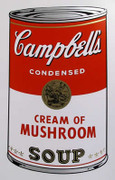 Andy Warhol Campbell Soup Can (Cream of Mushroom) Sunday B Morning Silkscreen Print 