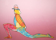 Hand Signed Performer With Hat By Peter Max Retail $3.25K