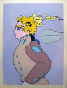 Hand Signed Movement East By Peter Max Retail $4.7K