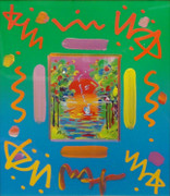 Hand Signed Better World Collage (Large) By Peter Max