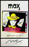 Stamp Signed Art Expo 1981 By Peter Max Retail $450