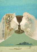 Hand Signed The Chalice Of Love By Salvador Dali 
