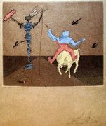Hand Signed Master and Squire By Salvador Dali Retail $7.6K