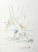 Signed L'arbrede Connaissance By Salvador Dali