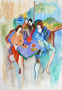 Hand Signed Spring Day In The Cafe by Itzchak Tarkay Retail $6.5K