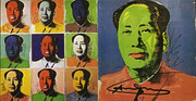 Hand Signed Mao (Portfolio of 10) Invitation By Andy Warhol 