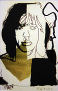 Hand Signed Mick Jagger (Invitation) 3 By Andy Warhol Retail $4.95K