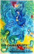 GORGEOUS Marc Chagall The Magic Flute Die Zauberflote Metropolitan Opera