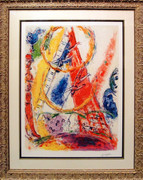 Untitled (From Le Cirque) By Marc Chagall Framed Retail $3.5K