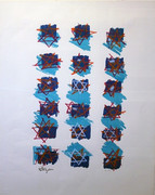 Hand Signed 18 Peace Stars By Yaacov Agam Retail $4K