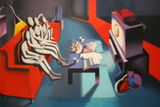 Hand Signed I Am Unsure By Mark Kostabi Retail $1.95K