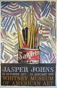 Jasper Johns Whitney Museum Exhibition Poster By Jasper Johns 