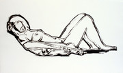 Hand Signed Monica Lying Down On Robe By Tom Wesselmann 