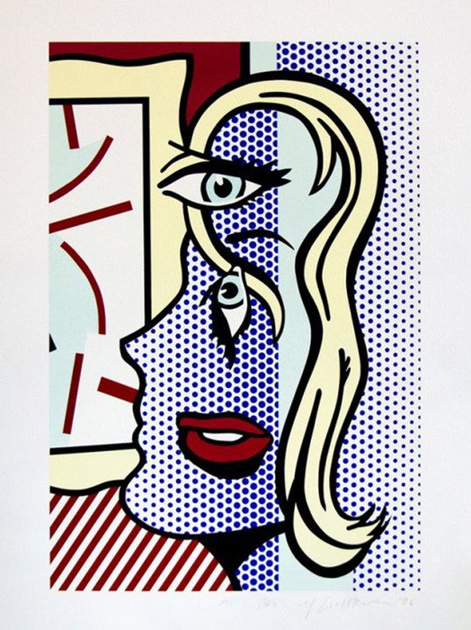 Hand Signed Art Critic By Roy Lichtenstein Retail $75K - America Art ...