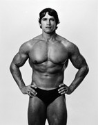 Arnold Schwarzenegger, Vintage 1976 Gelatin Silver Photograph, Jack Mitchell