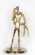 Wedding Night (Noche de Bodas) Limited Edition Bronze Sculpture with gold plating - Almanzor