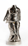 Miguel Berrocal Mini Cariatide Nickel Plated 26 Element Puzzle Sculpture in Box with Book 