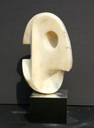  Dan Content Untitled I Stone Sculpture Signature Inscribed