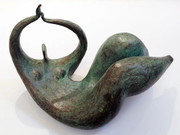 BENEDETTI AU BONHEUR DU JOUR BRONZE SCULPTURE - AT THE HAPPINESS OF THE DAY