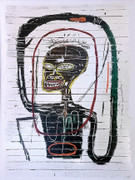 Extraordinary RARE Estate Jean Michel Basquiat, Flexible. Signed 2016 24 COLOR SCREENPRINT