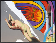 Bright  Colorful Bold Michael Knigin Bare Essence Acrylic with COA