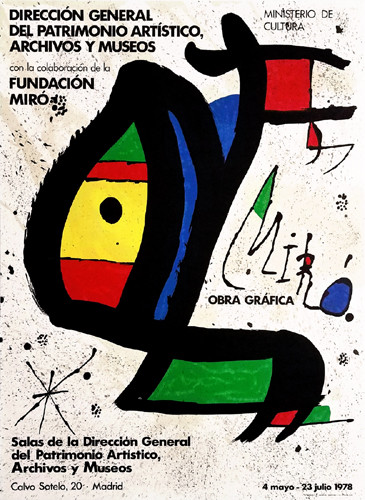 Joan Miro Pintura Rare Limited Edition Obra Grafica 1978