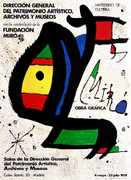 Joan Miro Pintura Rare Limited Edition Obra Grafica 1978 Exhibition Print
