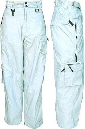 light gray ski pants