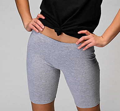 womens grey spandex shorts