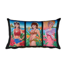 Dream Girls of the Islands - Rectangular Pillow