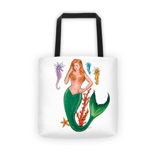 Mermaid Series: Redhead Mermaid - Tote bag