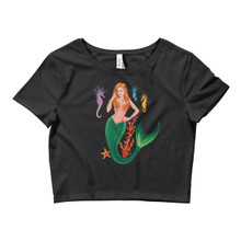 Mermaid Series: Redhead Mermaid - Women’s Crop Tee