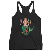 Mermaid Series: Redhead Mermaid - Women's tank top