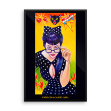 Firecracker Girl - Framed poster