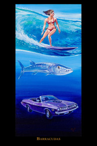 Oceans Series: Barracudas - Poster