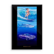 Ocean Series: Barracudas - Framed photo paper poster