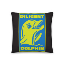 Diligent Dolphin - Basic Pillow