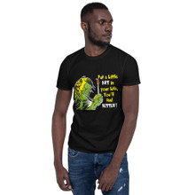 Put a Little Art In Your Life, Zombie Version; with Label - Short-Sleeve Unisex T-Shirt