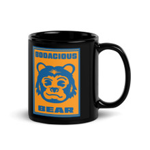 Bodacious Bear - Black Glossy Mug