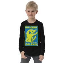 Diligent Dolphin - Youth long sleeve tee
