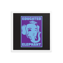 Educated Elephant - Framed poster