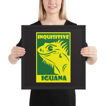 Inquisitive Iguana - Framed poster