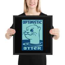 Optimistic Otter - Framed poster