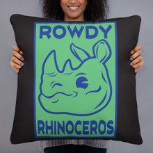 Rowdy Rhinoceros - Basic Pillow