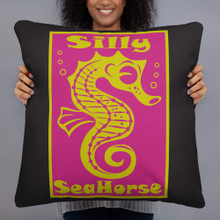 Silly Seahorse - Basic Pillow